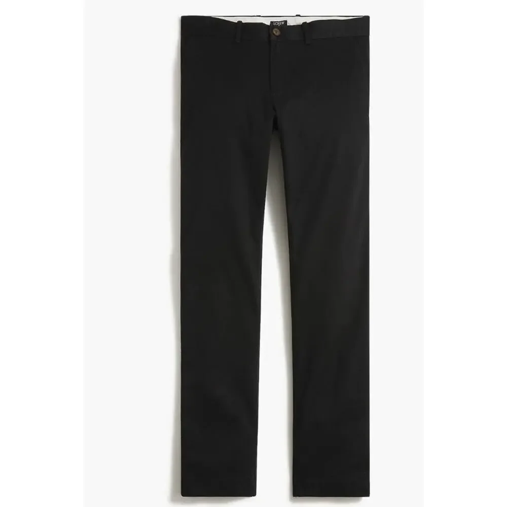 NWT J. Crew Men's Slim-Fit Flex Chino Pant Black 32/30